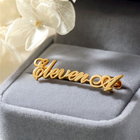 Customized Any Name Brooch Pins Personalized Initial Letters Brooches