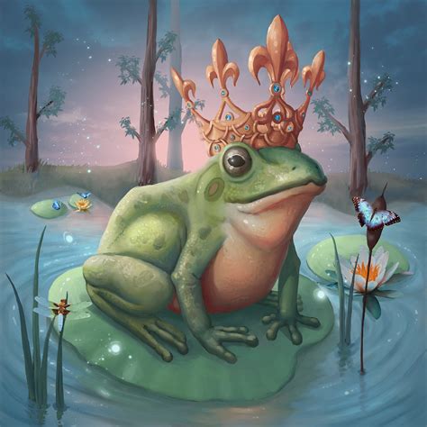 The Frog Prince Art Print Wall Art Poster Print 3 Sizes Etsy