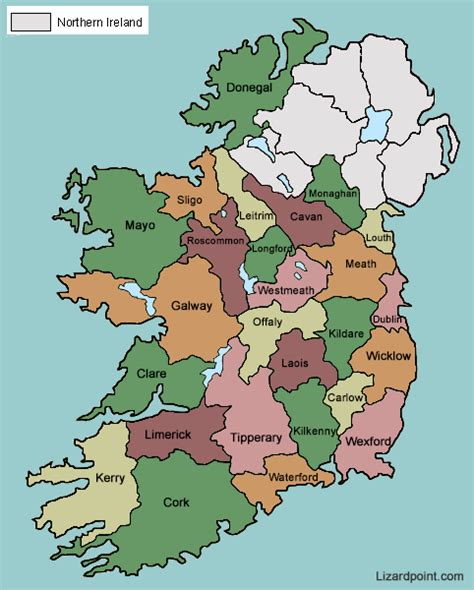 The wales of england is divided up into 7 different postcode areas. Test your geography knowledge - Ireland counties | Lizard ...