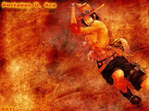 One Piece Wallpaper Fire Fist Ace Minitokyo