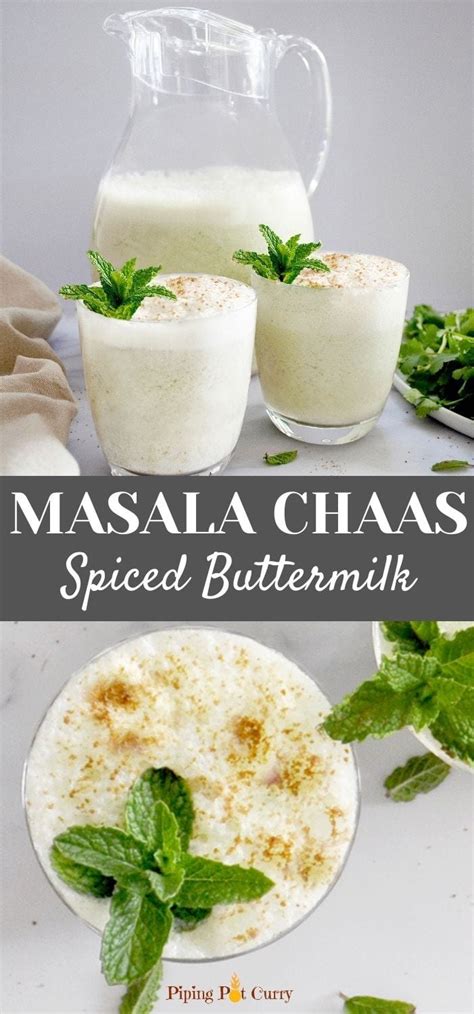 masala chaas indian spiced buttermilk piping pot curry