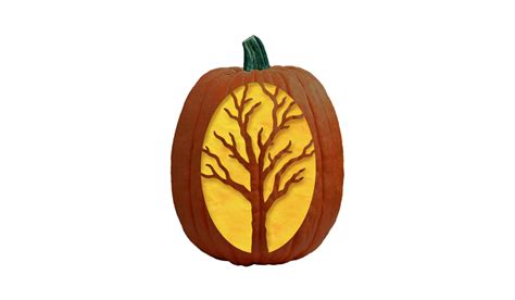 Creepy Tree - Pumpkin Carving Pattern - The Pumpkin Lady | Pumpkin carving, Sugar skull pumpkin ...