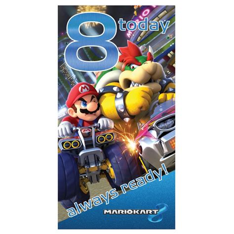 Give a birthday card with a special note for a special person, and let them know how much she check out our collection of super mario birthday card printable below. 8 Today Mario Kart Super Mario Bros Birthday Card (223484) - Character Brands