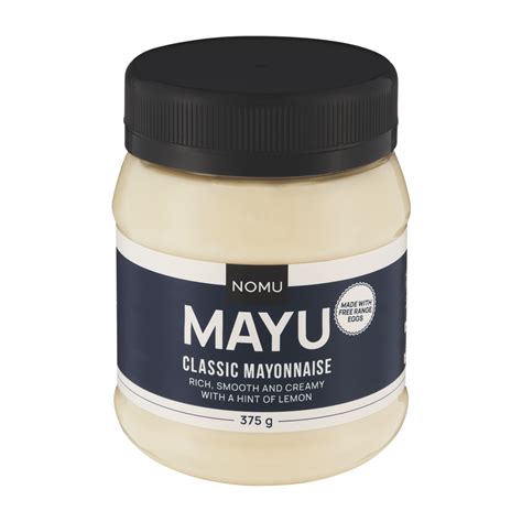 Nomu Mayu Classic Mayonnaise 375g Mayonnaise Table Condiments