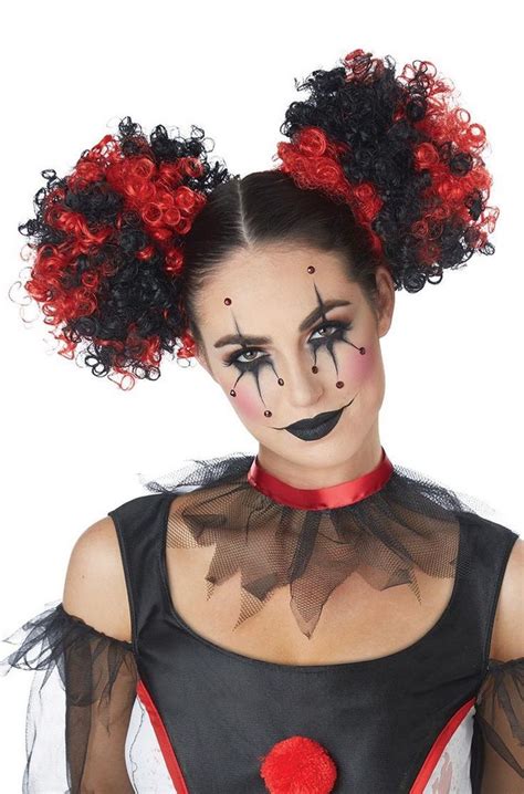 23 Best Halloween Easy To Use Only Makeup 1 Agus Clown Hair