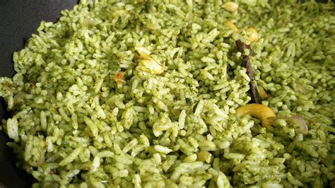 Palak Rice Spinach Recipe Indian Style Palak Rice With Leftover