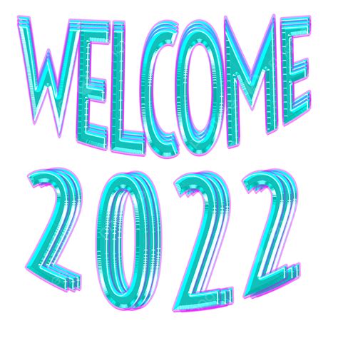 Bem Vindo 2022 Texto 3d Png 2022 Natal Feliz Imagem Png E Psd Para