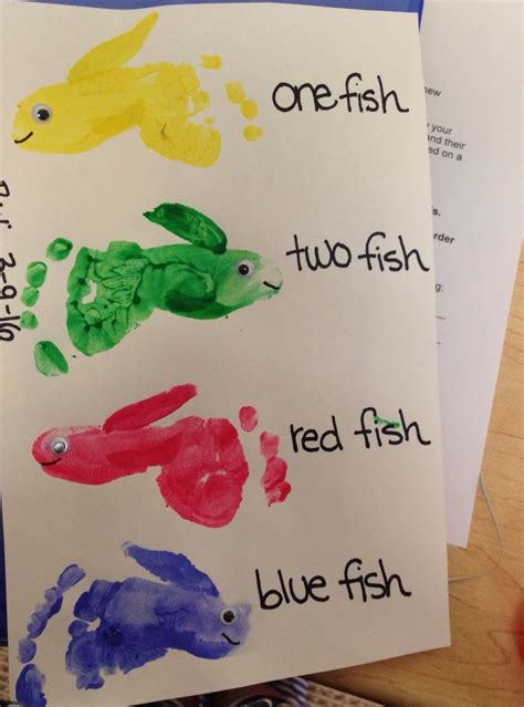 Infant Uss One Fish Two Fish Red Fish Blue Fish Footprints Dr