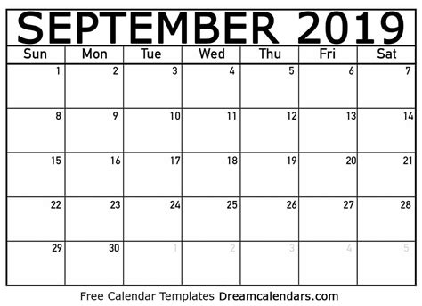 Sept Calendar Printable Printable Word Searches