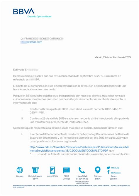 Carta Para Banco Bbvacarta Bbva AÑo Modelo De Dirigida Al Kulturaupice