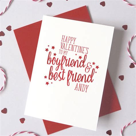 Personalised Best Friend Valentines Day Card By Ruby Wren Designs