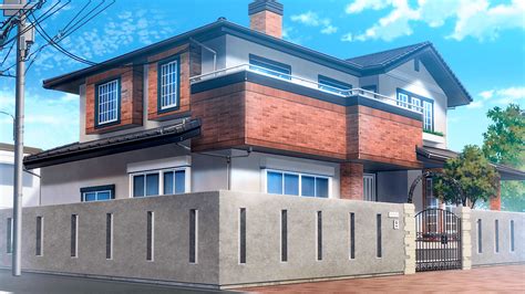 Aesthetic Anime House Background Outside