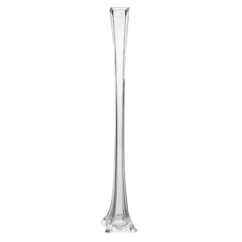 24 Inch Clear Tower Vase 12 Pieces