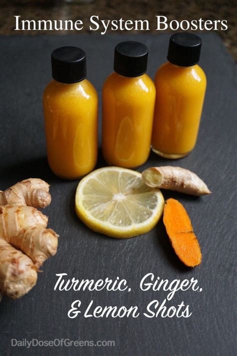 Turmeric Ginger And Lemon Shots Daily Dose Of Greens Recipe Detox