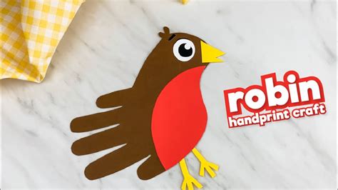 Handprint Robin Craft For Kids Youtube