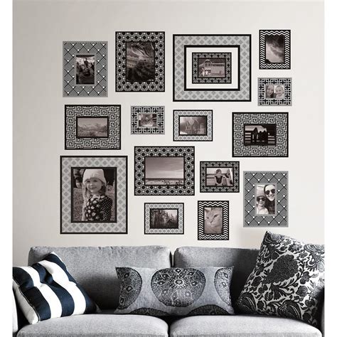 Metal signs or heavy wooden wall signs may need extra support to stay in place. WallPOPs 34.5 in. x 39 in. Photo Gallery Wall Decal-WPK1726 - The Home Depot