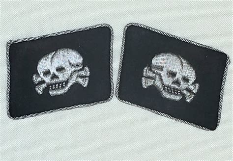 The Ss Totenkopf Officers Collar Tabs Broken Pact