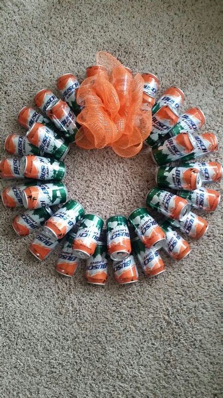 Beer Can Wreath Beer Can Art Beer Decorations Pop Can Crafts