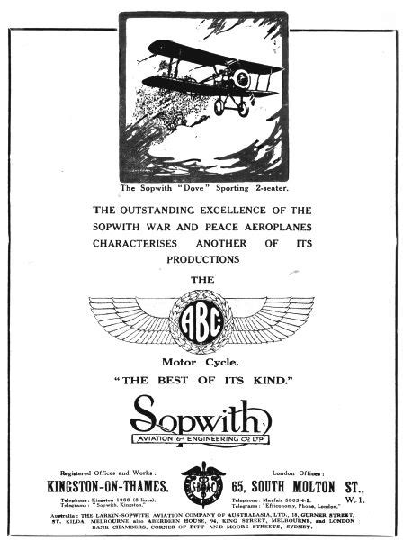 Sopwith Aviation Co Graces Guide