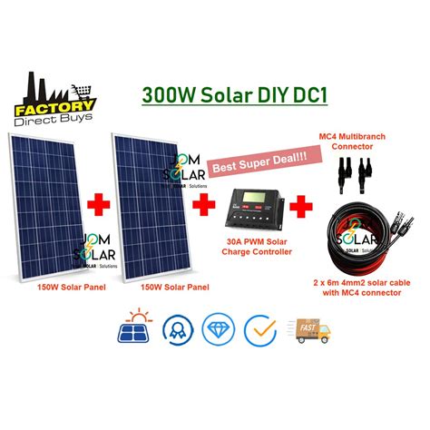 Each good diy solar panel kit should contain the necessary racks and mounting structures for the successful mounting, securing and tightening of the solar units. 300W Solar Panel DIY Package -Ready Stock | Shopee Malaysia