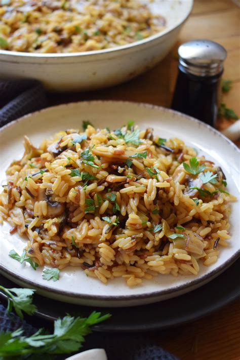 Mushroom And Leek Wild Rice Julias Cuisine Recipe Wild Rice