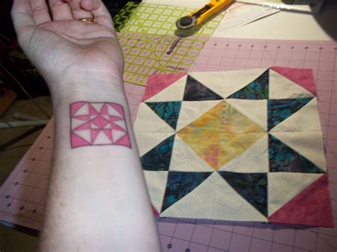 Pink Padme Designs Quilt Tattoo Tattoos Sewing Tattoos