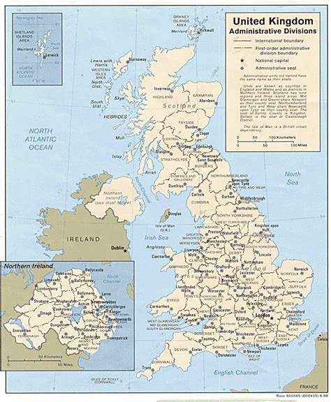The irish sea lies northwest of england and the celtic sea to the southwest. Landkarte England (administrative Bezirke) : Weltkarte.com ...