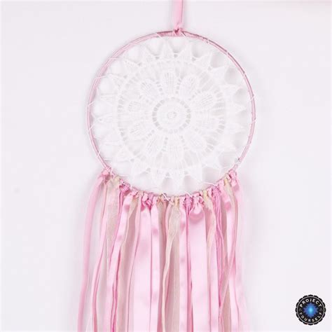 Beautiful Pink Lace Ribbon Dream Catcher Project Yourself