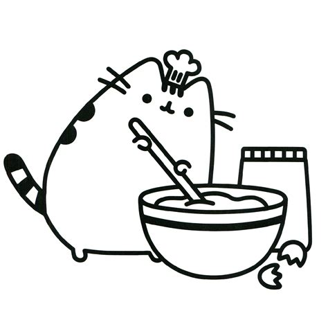 Pusheen Coloring Pages Printable Educative Printable