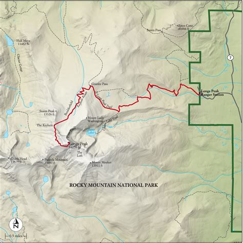 Best Rocky Mountain National Park Hike Trail Map National Geographic