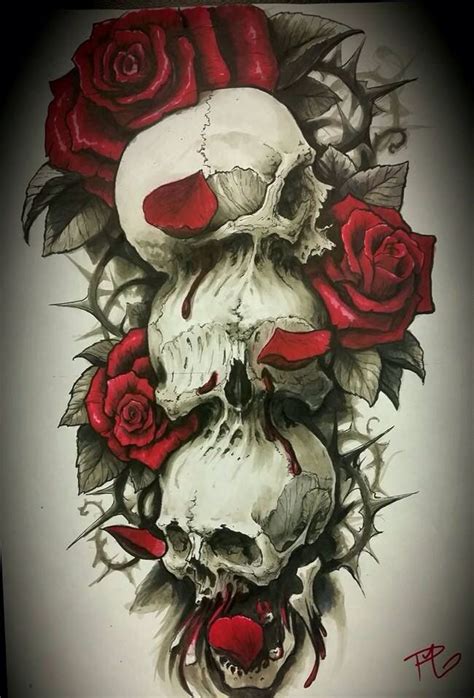 Tattoo Design Hear No Evil See No Evil Speak No Evil Roses Red