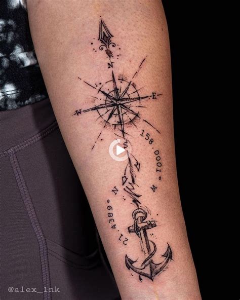 Redirecting In 2021 Coordinates Tattoo Compass Tattoo Forearm Cool