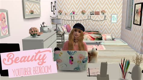 Beauty Youtuber Bedroom Sims 4 Speed Build Youtube