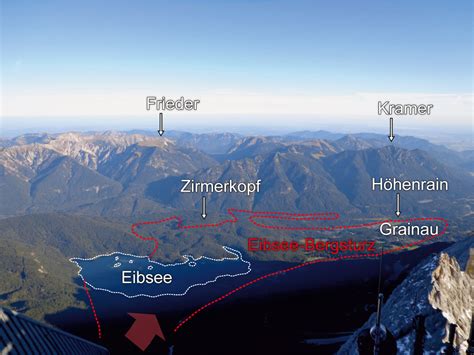 Geoaussichtspunkt Eibsee Bergsturz Aussichtspunkt