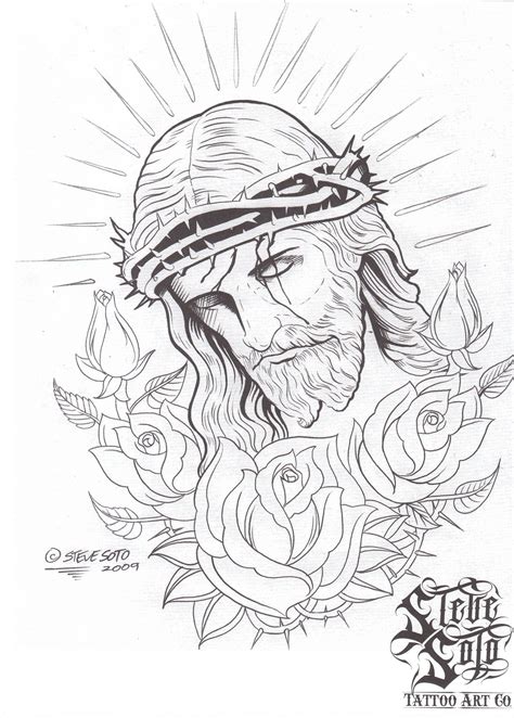 Jesus Tattoo Design Drawings Tattoo Sleeve Designs Tattoo Sketches