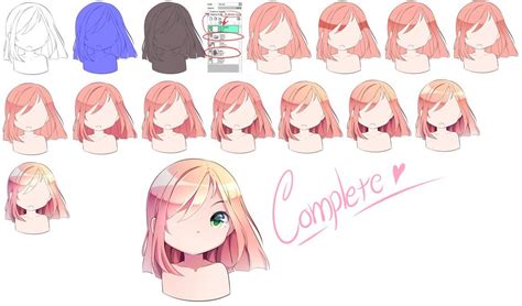 Tutorial Hair Coloring By Miruukiiart Anime Hair Color