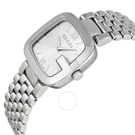 Gucci G Gucci Silver Dial Stainless Steel Ladies Watch Ya125411 G