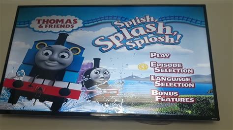Thomas And Friends Splish Splash Splosh Dvd Menu Walk Through Youtube