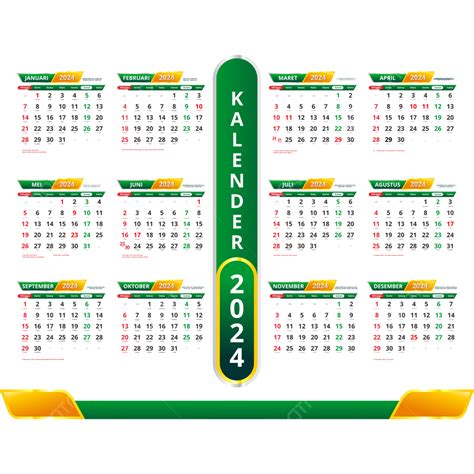 Template Kalender 2024 Lengkap Dengan Tanggal Iklan Hijriah Jawa Dan