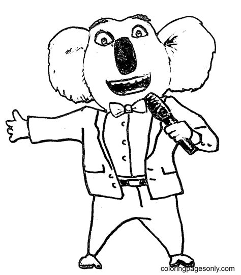Sing 2 Coloring Pages Coloring Home