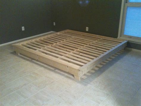 ana white king sized hailey platform bed diy projects