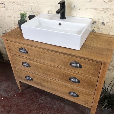 Vintage Oak Bathroom Vanity Oak Vanity Vintage Vanity