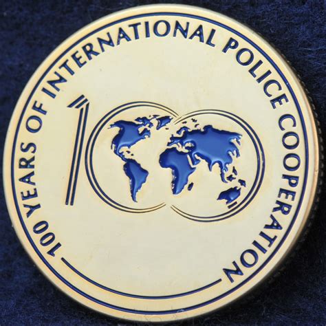 INTERPOL 100 years of International Police Cooperation Bronze ...