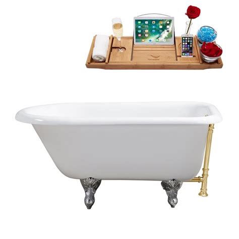 It is offered in a range of finishes, which can be chosen to blend with your bathroom decor or color scheme. Streamline Freestanding Oval Bathtub - 30-in x 48-in ...