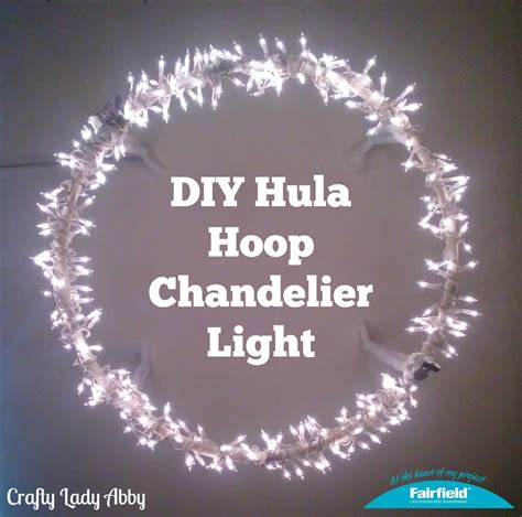 Home Decor Diy Hula Hoop Chandelier Light