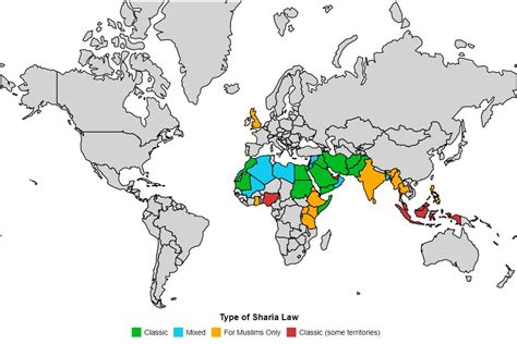 Sharia Law Countries 2022 World Populace