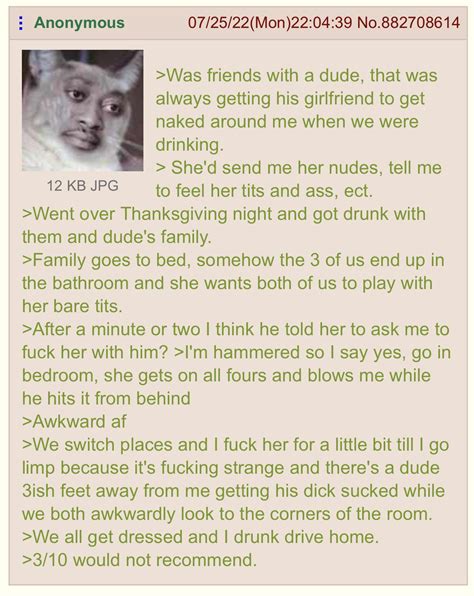 Anon Has A Threesome R Greentext Greentext Stories Know Your Meme