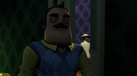 [SFM Hello Neighbor 4K] Someone is making noise by AwesomeSuperSonic on DeviantArt