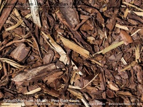 Its natural color is a deep reddish brown and no dyes are used. Pine Bark Fines