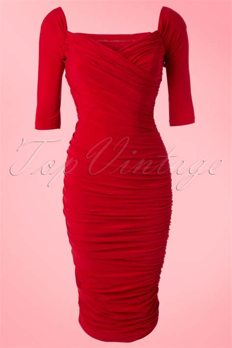 S Monica Dress In Red Matte Jersey Knit From Laura Byrnes Black